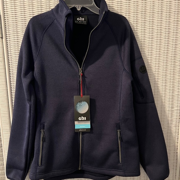 Outdoor Women’s Knit Fleece Jacket, size 8, Navy - Picture 1 of 5